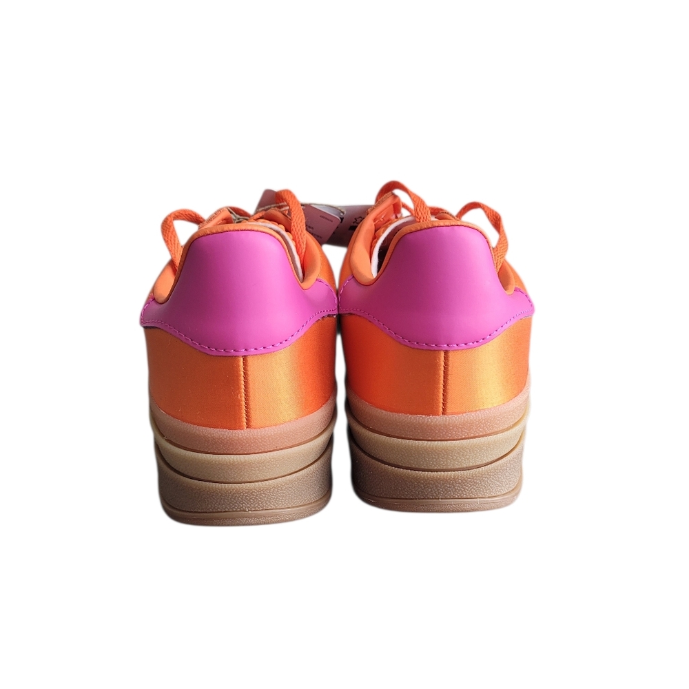 ADIDAS Orange Purple Gazelle Bold Lace Up Sneakers Size 9 - Picture 4 of 15